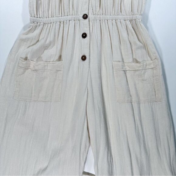 Jen’s Pirate Booty Size S Ollie Jumpsuit Boho Wide Leg in Color Jibarita Natural - Picture 15 of 16